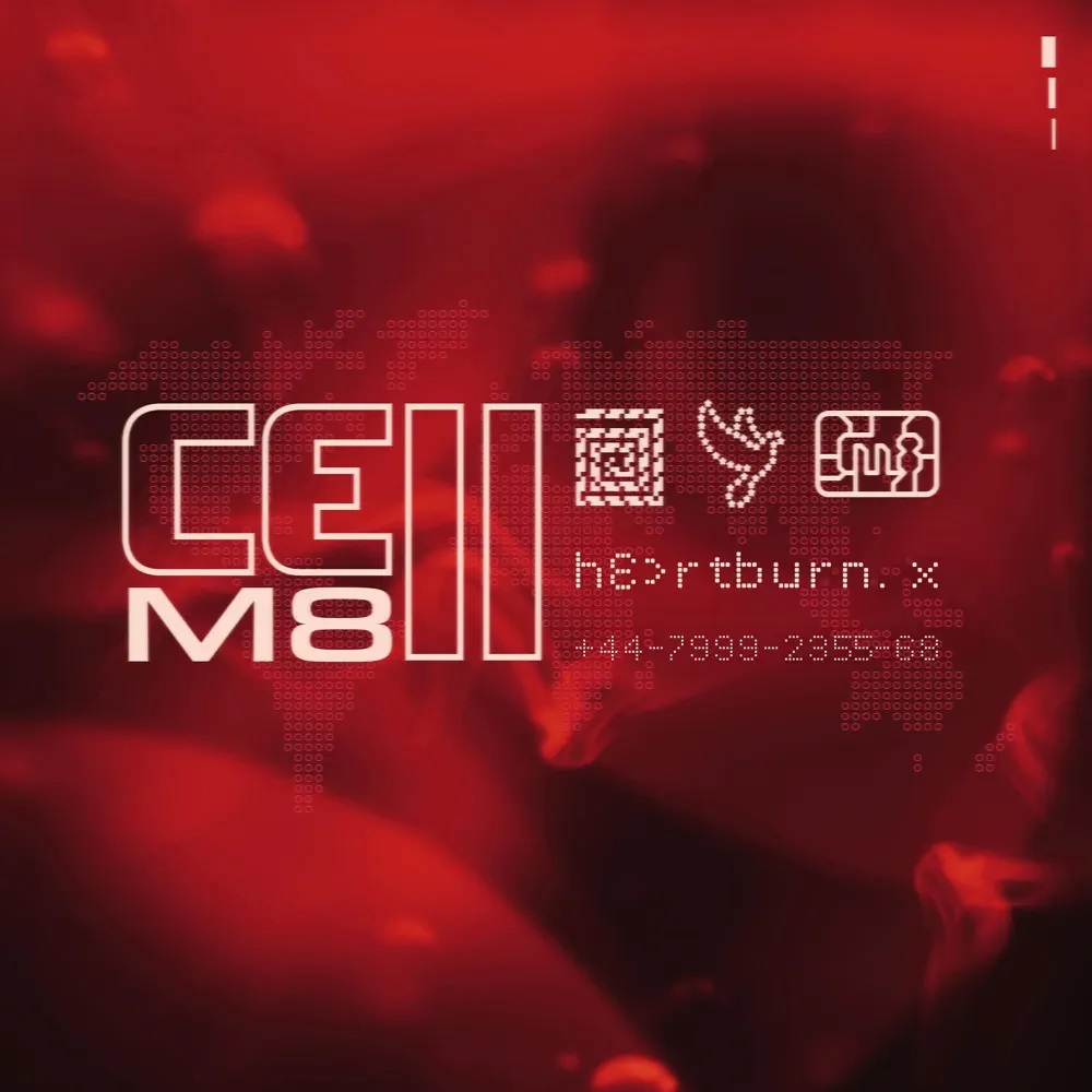 cell m8 — hƐ&gt;rtburn. x cover artwork
