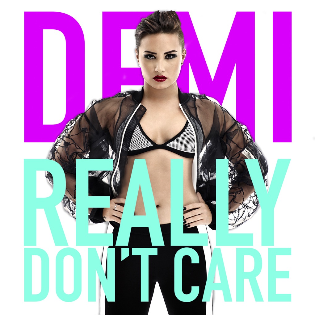Demi Lovato featuring Cher Lloyd — Really Don&#039;t Care cover artwork