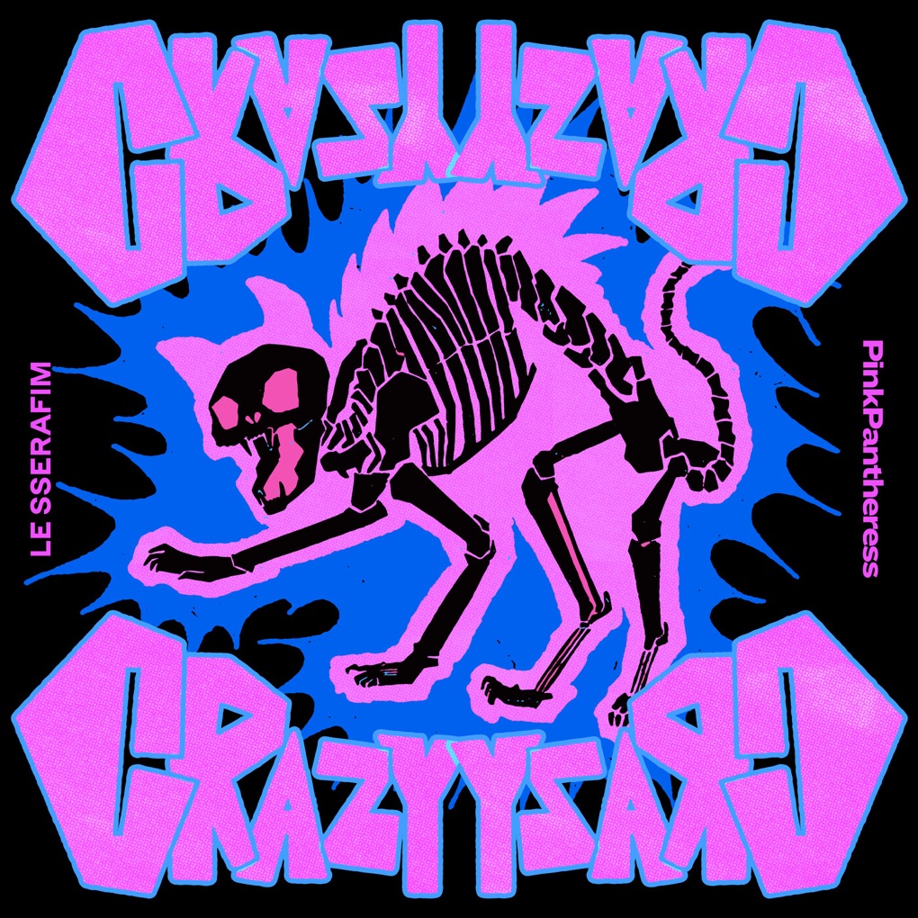 LE SSERAFIM featuring PinkPantheress — CRAZY cover artwork