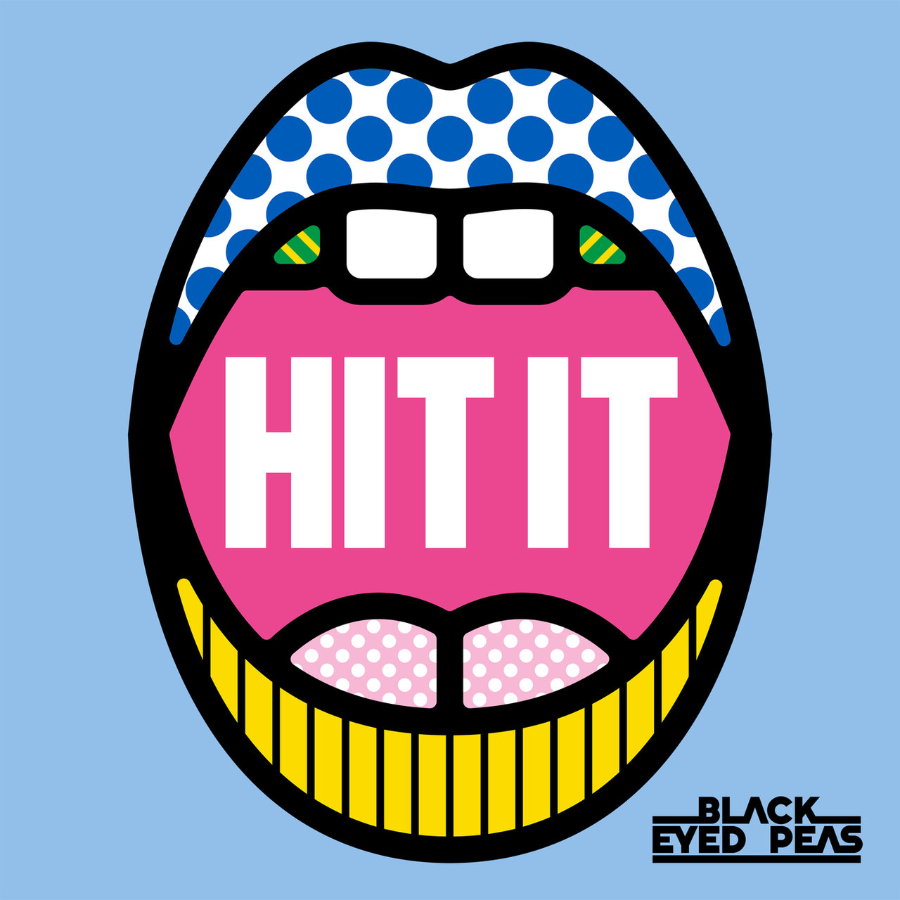 Black Eyed Peas featuring Saweetie & Lele Pons — HIT IT cover artwork
