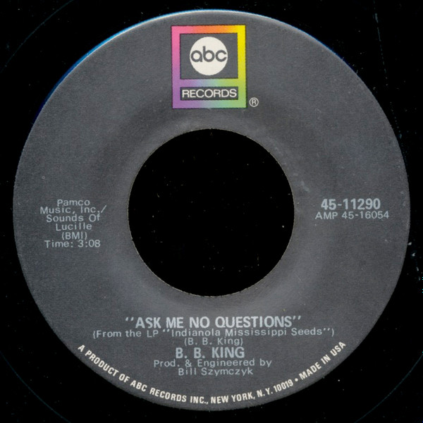 B.B. King — Ask Me No Questions cover artwork
