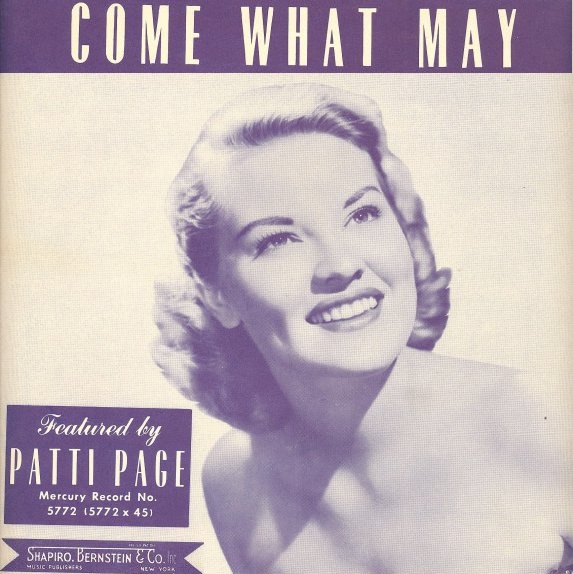 Patti Page — Come What May cover artwork