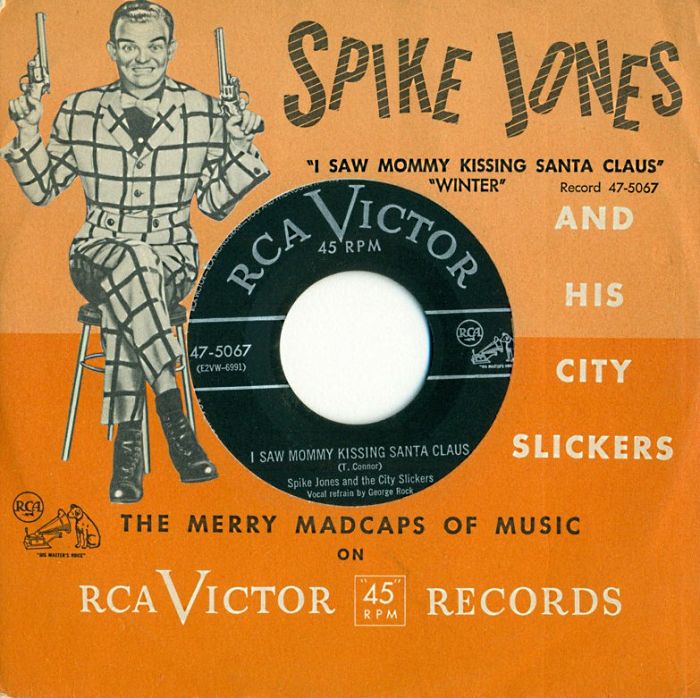 Spike Jones & his City Slickers featuring George Rock — I Saw Mommy Kissing Santa Claus cover artwork