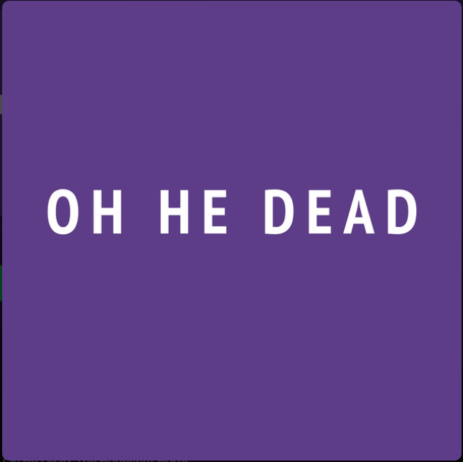Oh He Dead — Ugly cover artwork