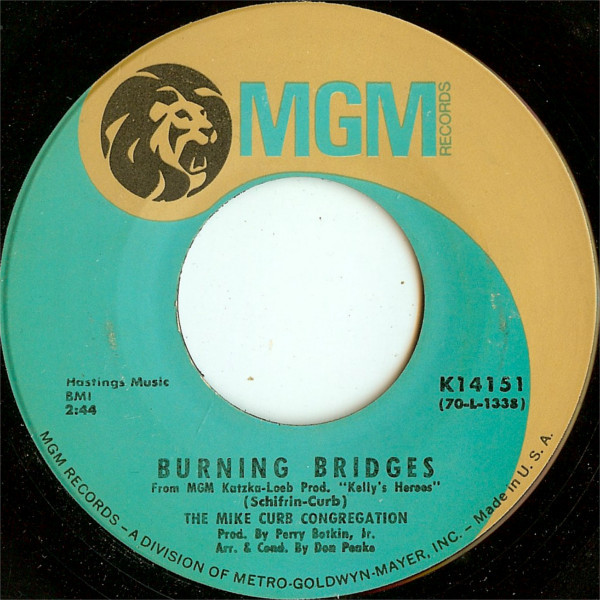 The Mike Curb Congregation — Burning Bridges cover artwork
