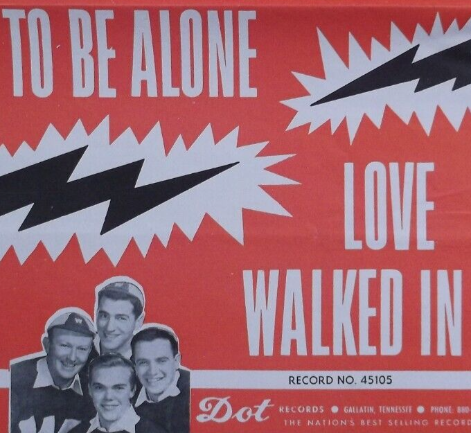 The Hilltoppers — To Be Alone cover artwork