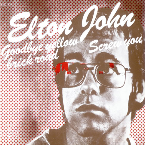 Elton John Goodbye Yellow Brick Road cover artwork