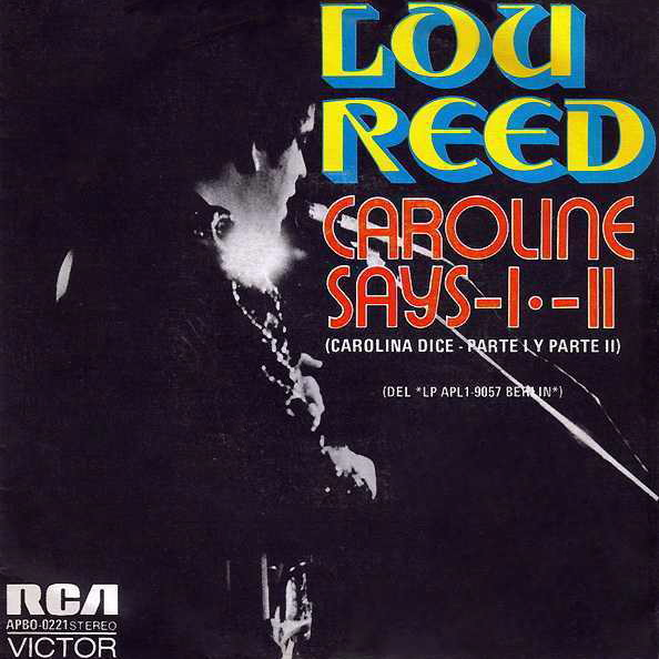 Lou Reed — Caroline Says cover artwork
