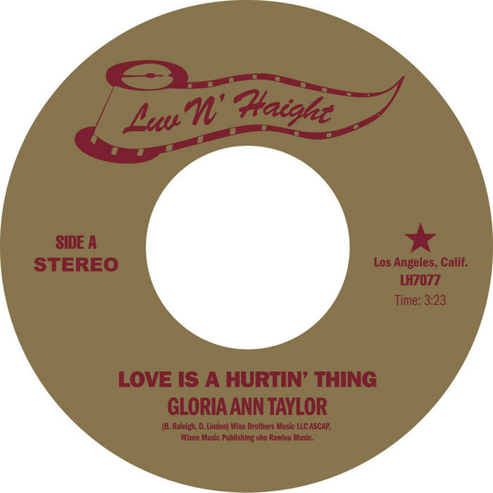 Gloria Ann Taylor — Love Is a Hurtin' Thing cover artwork
