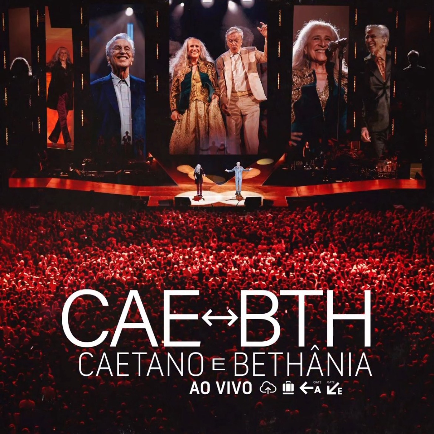 Caetano Veloso & Maria Bethânia — Caetano e Bethânia (Ao Vivo) cover artwork