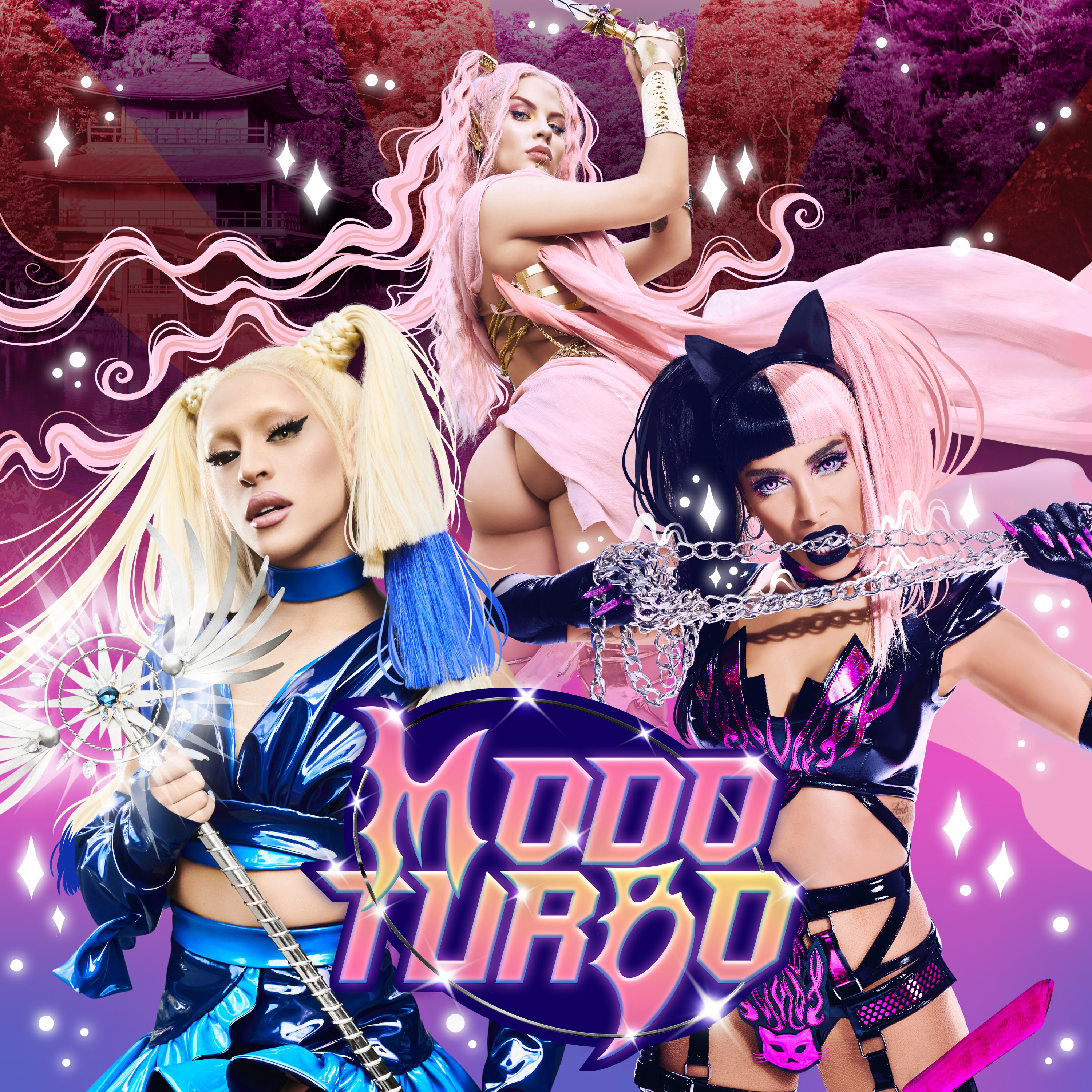 Luísa Sonza & Pabllo Vittar featuring Anitta — MODO TURBO cover artwork