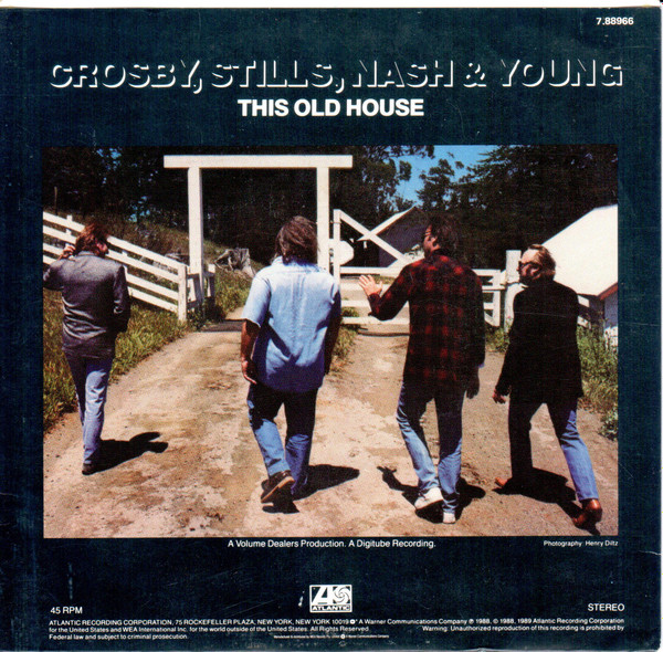 Crosby, Stills, Nash &amp; Young — This Old House cover artwork