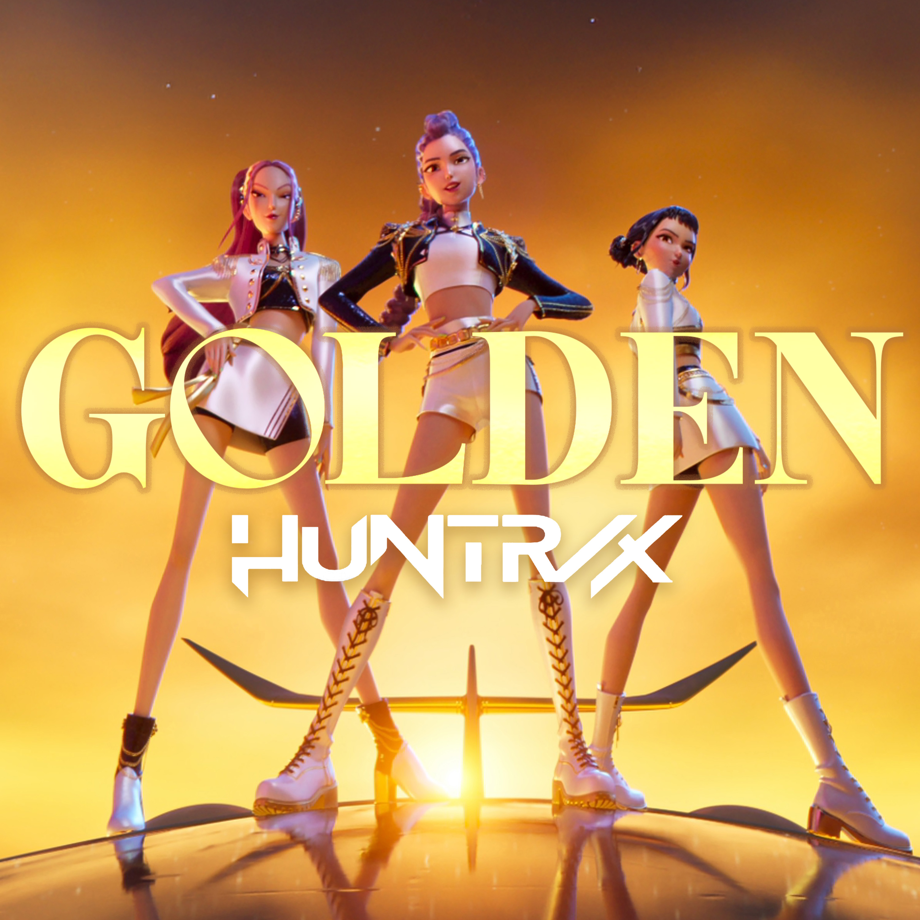 HUNTR/X & Kpop Demon Hunters Cast featuring EJAE, AUDREY NUNA, & REI AMI — Golden cover artwork