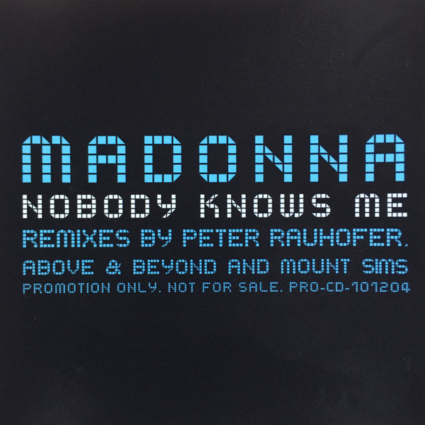 Madonna — Nobody Knows Me (Peter Rauhofer’s Private Life Mix) cover artwork
