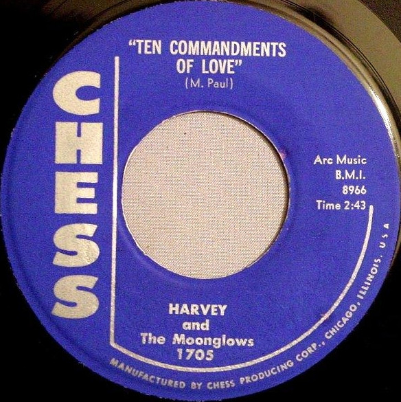 Harvey and The Moonglows — The Ten Commandments Of Love cover artwork