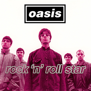 Oasis — Rock 'n' Roll Star cover artwork