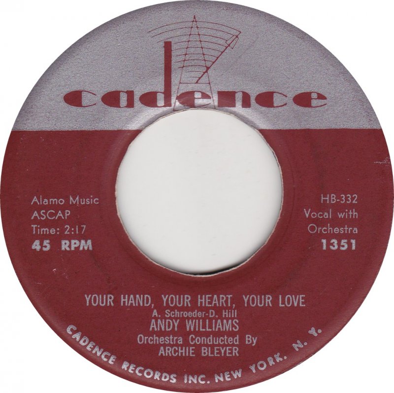 Andy Williams — Promise Me, Love cover artwork