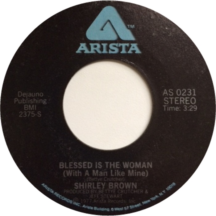 Shirley Brown — Blessed Is the Woman (With a Man Like Mine) cover artwork