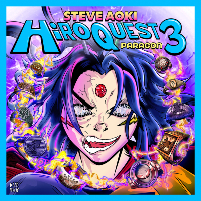 Steve Aoki HiROQUEST 3: Paragon cover artwork
