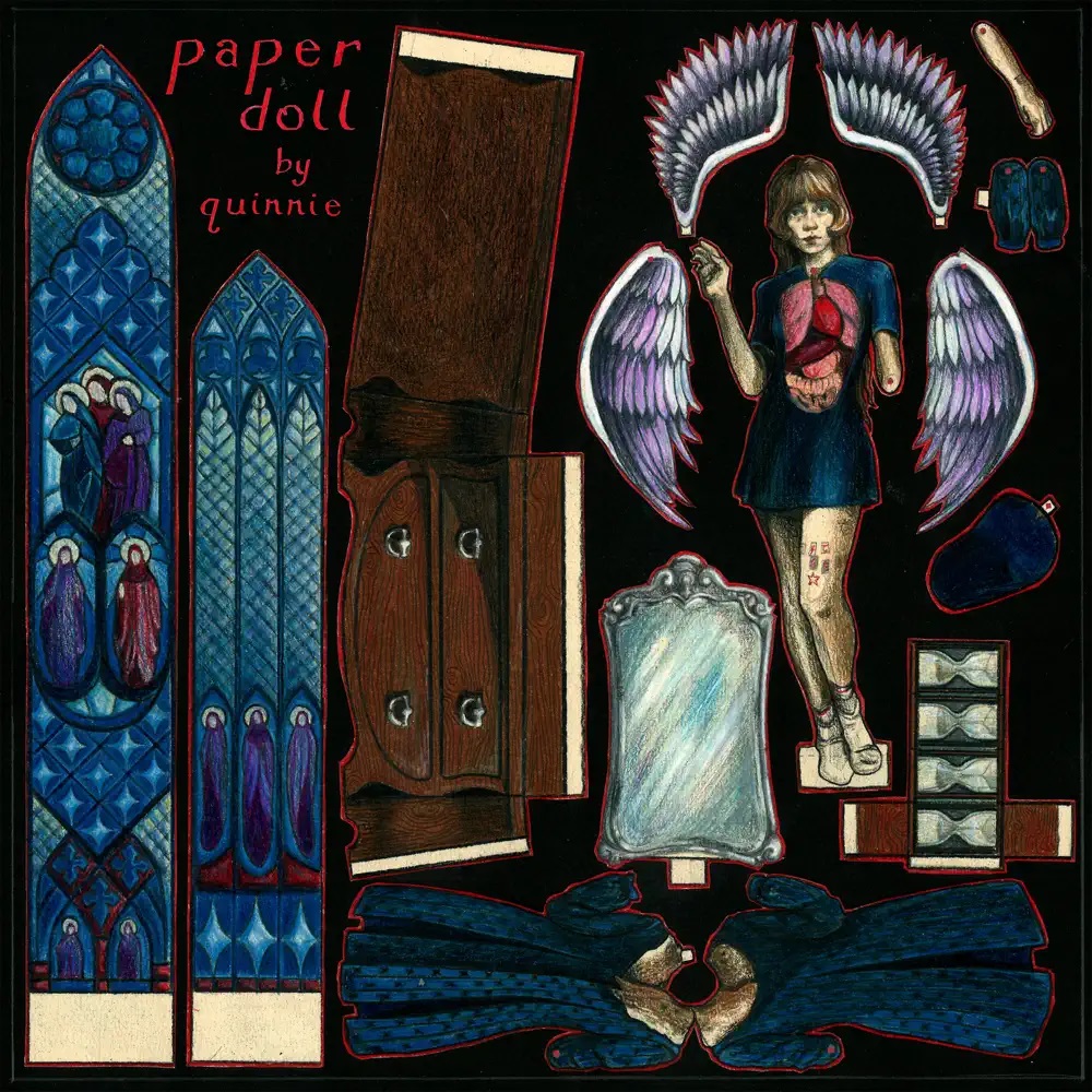 quinnie paper doll cover artwork