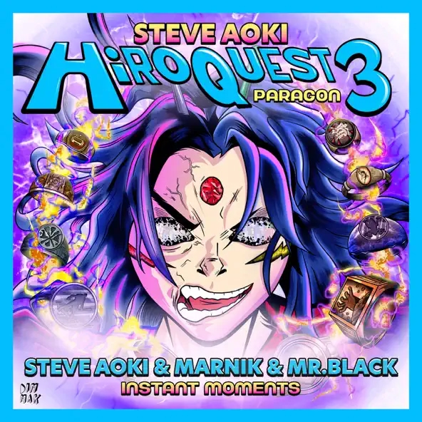 Steve Aoki & Marnik featuring MR.BLACK — Instant Moments cover artwork