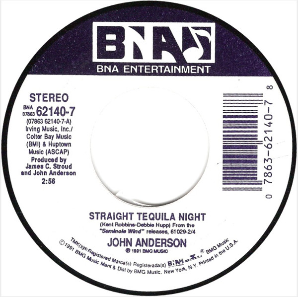 John Anderson — Straight Tequila Night cover artwork