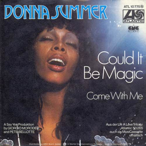 Donna Summer — Could It Be Magic cover artwork