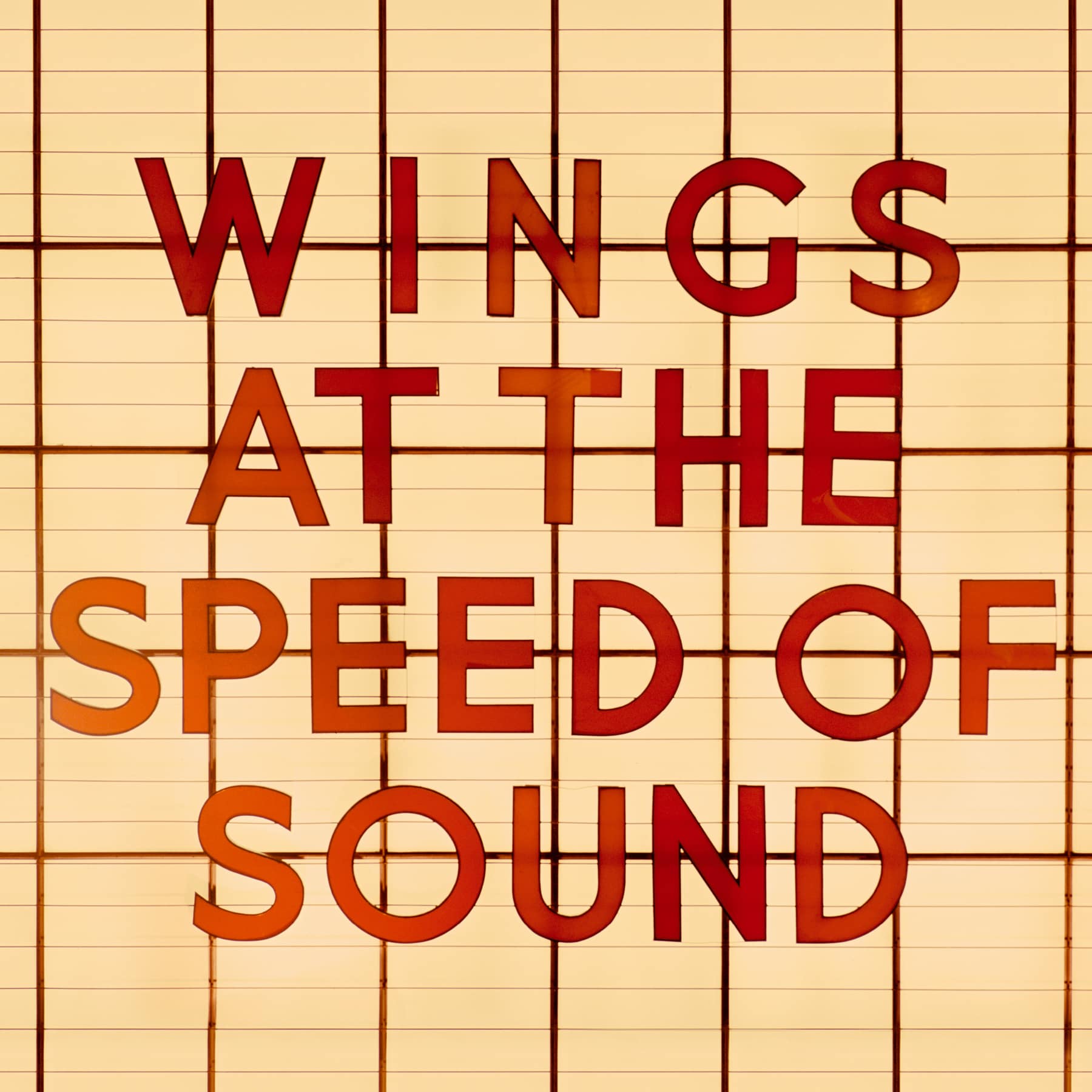 Paul McCartney & Wings Wings at the Speed of Sound cover artwork