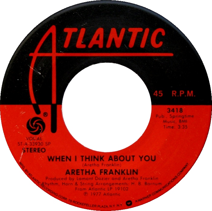 Aretha Franklin — When I Think About You cover artwork