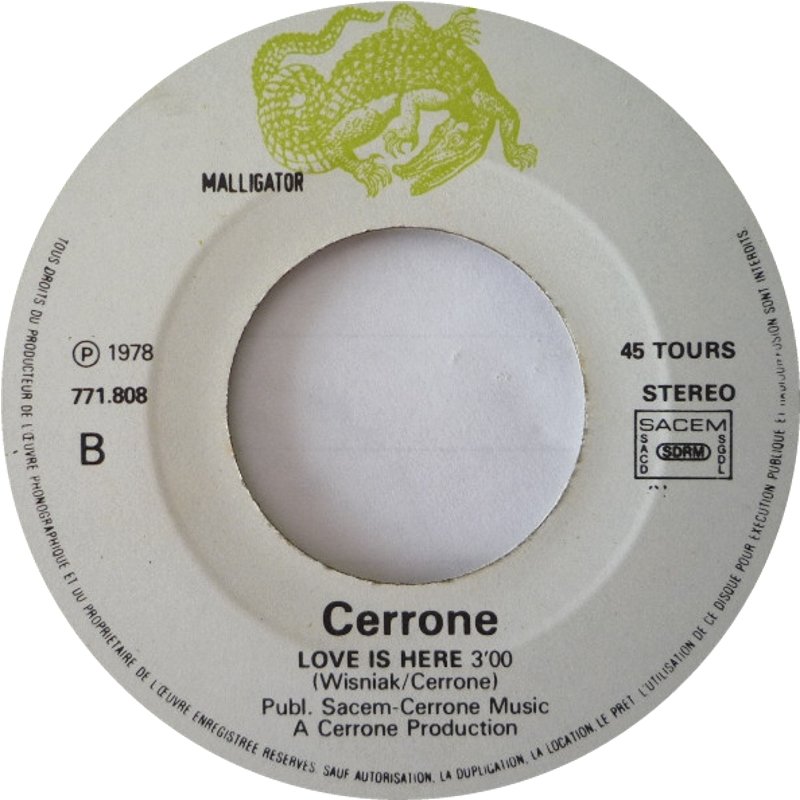 Cerrone — Love Is Here cover artwork