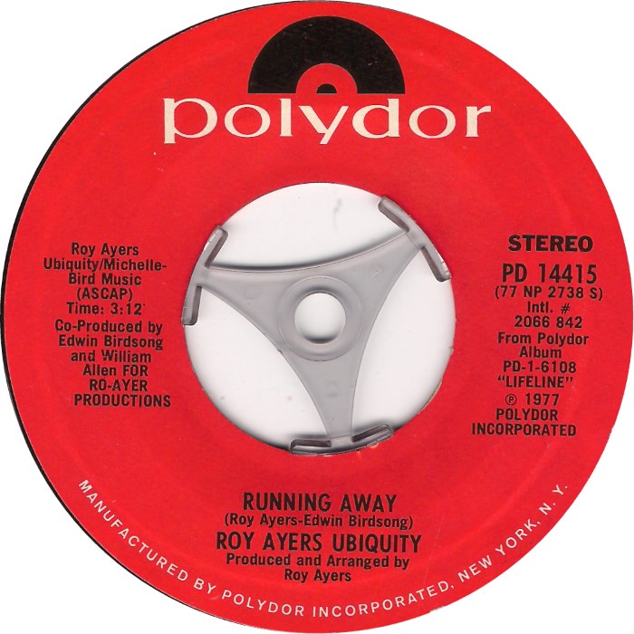 Roy Ayers Ubiquity — Running Away cover artwork