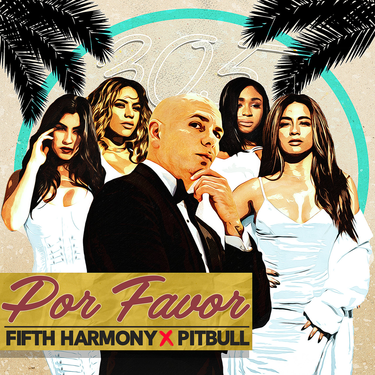 Fifth Harmony & Pitbull Por Favor (Spanglish Version) cover artwork