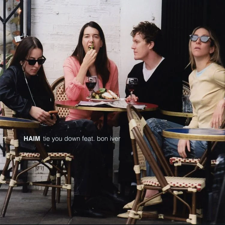 HAIM & Bon Iver — Tie You Down cover artwork