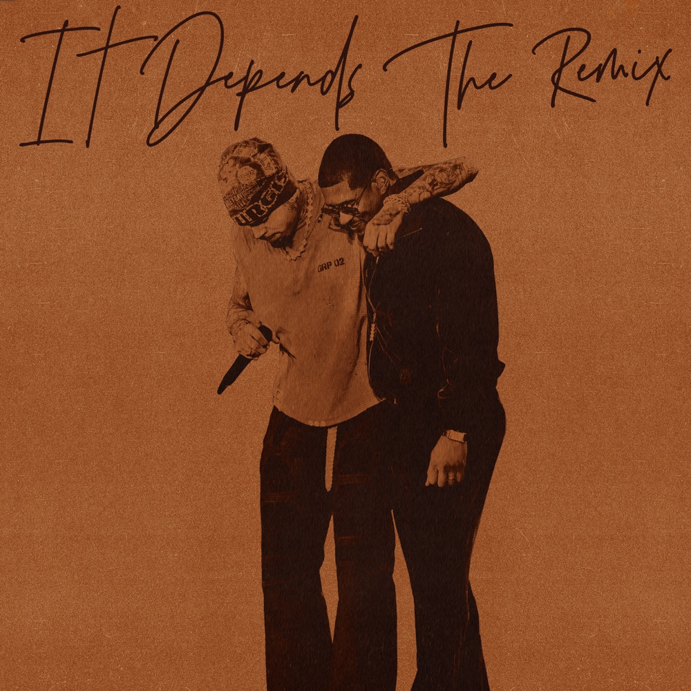 Chris Brown featuring Bryson Tiller & USHER — It Depends (The Remix) cover artwork