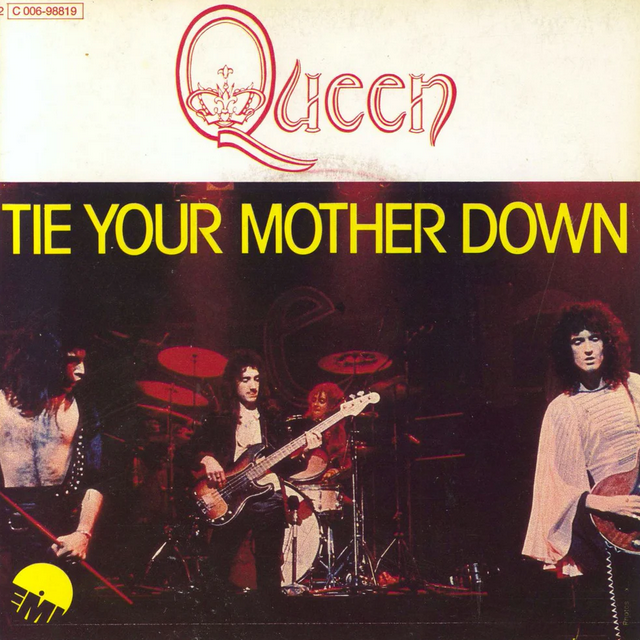 Queen — Tie Your Mother Down cover artwork