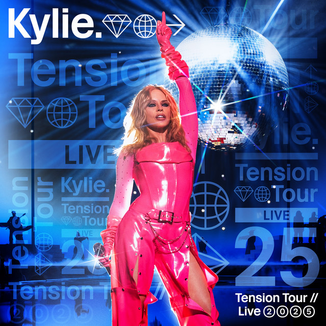Kylie Minogue Tension Tour//Live 2025 cover artwork