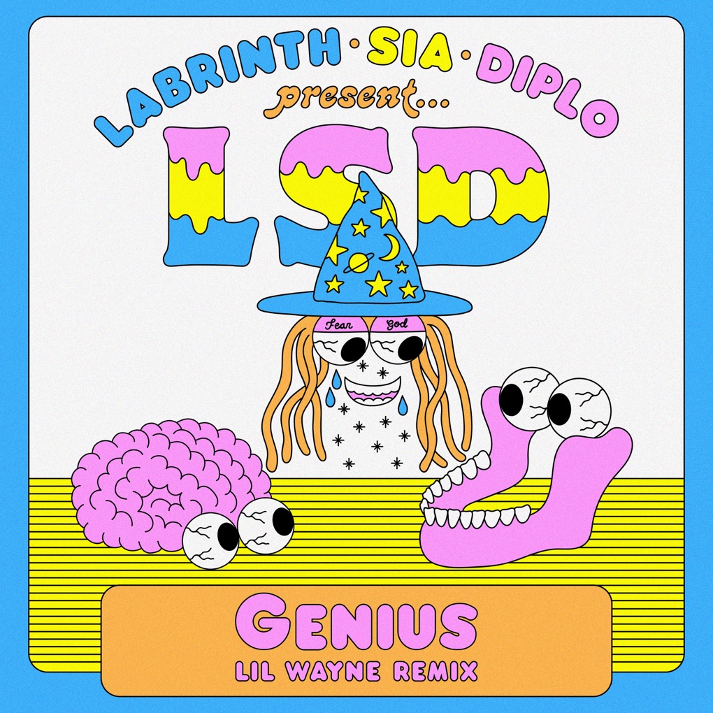 LSD featuring Lil Wayne, Sia, Diplo, & Labrinth — Genius (Lil Wayne Remix) cover artwork