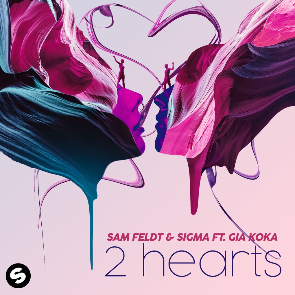 Sam Feldt & Sigma featuring Gia Koka — 2 Hearts cover artwork
