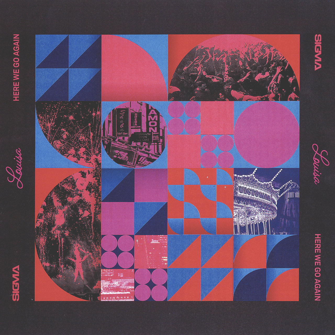 Sigma featuring Louisa Johnson — Here We Go Again cover artwork