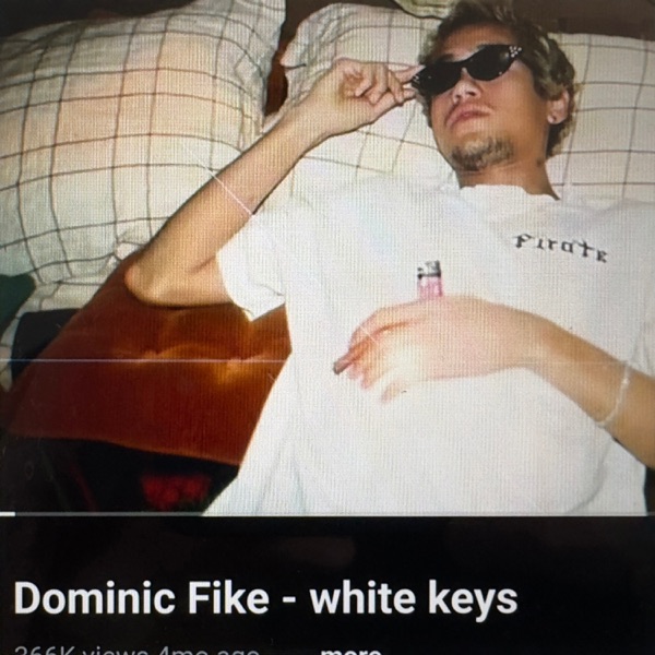 Dominic Fike White Keys cover artwork