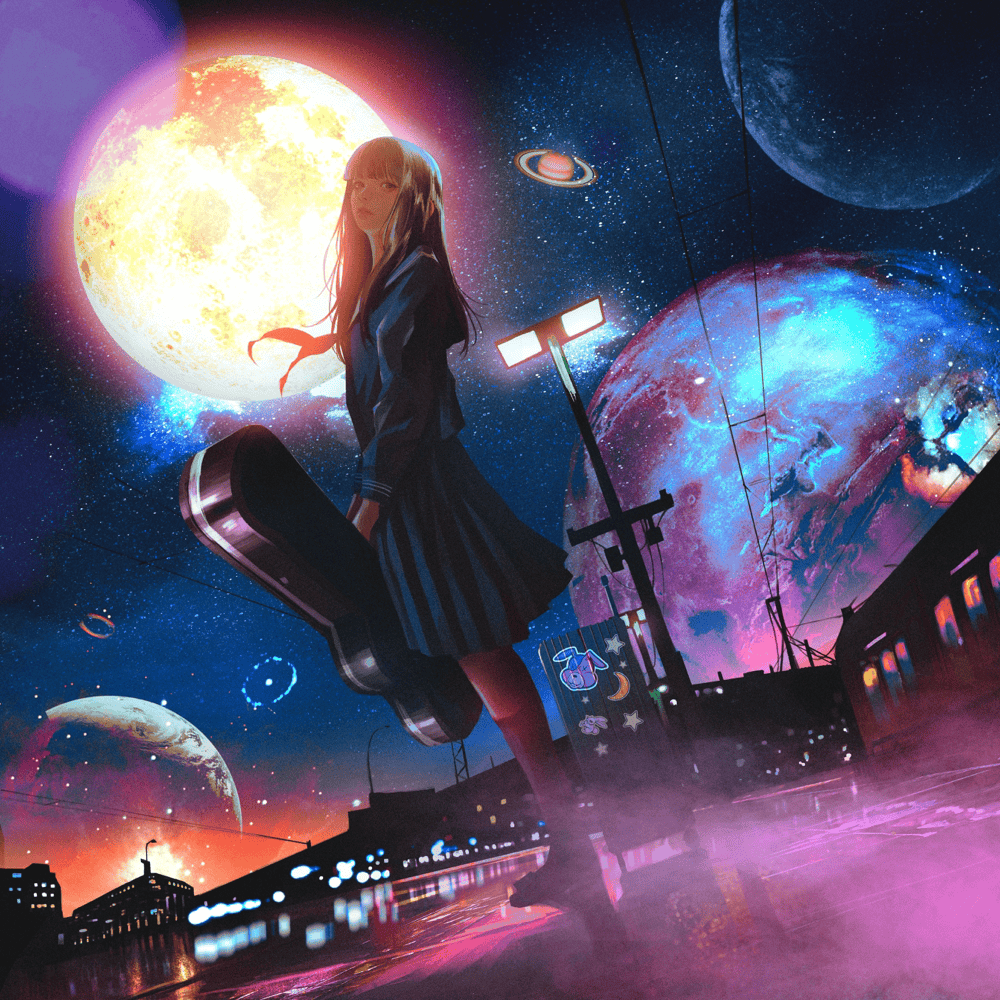 tuki. — At Hoshimachi Station cover artwork