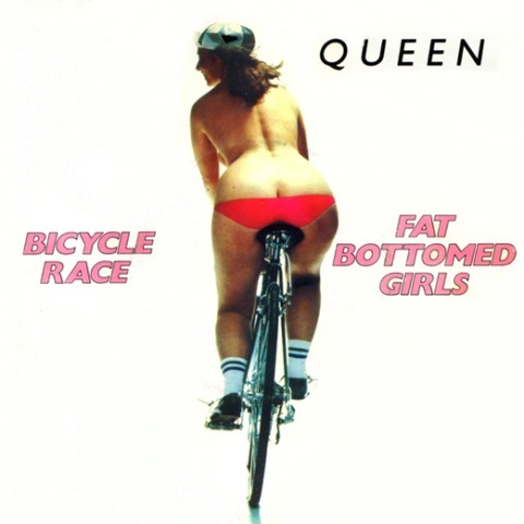 Queen — Fat Bottomed Girls cover artwork