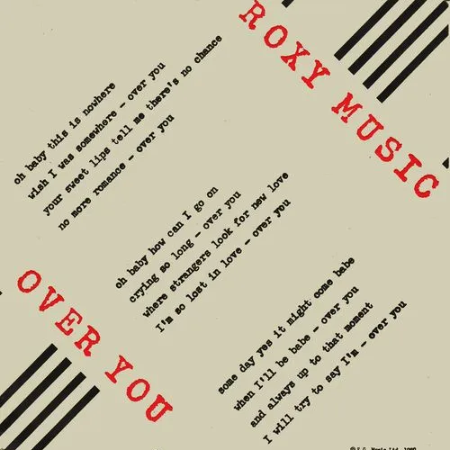 Roxy Music — Over You cover artwork
