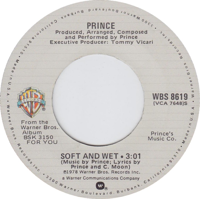 Prince — Soft and Wet cover artwork