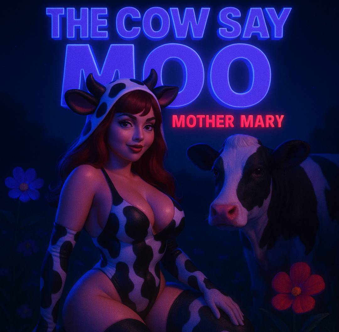 Mother Mary THE COW SAY MOO cover artwork