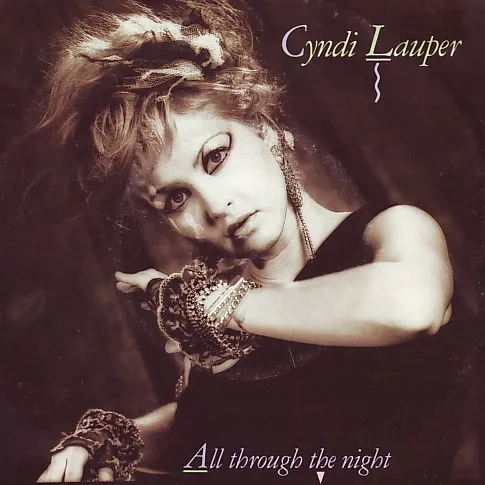 Cyndi Lauper — All Through the Night cover artwork