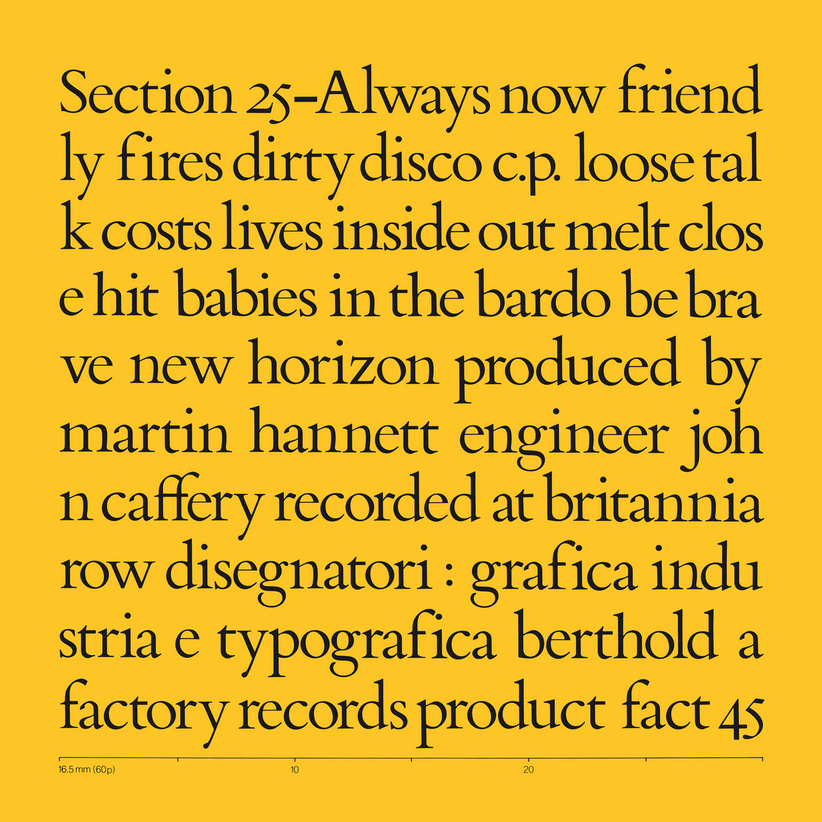 Section 25 Always Now cover artwork