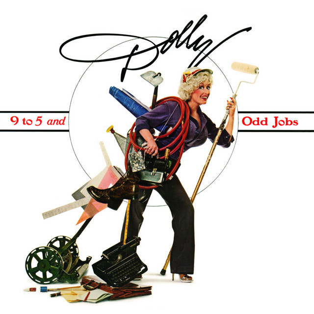 Dolly Parton 9 to 5 and Odd Jobs cover artwork