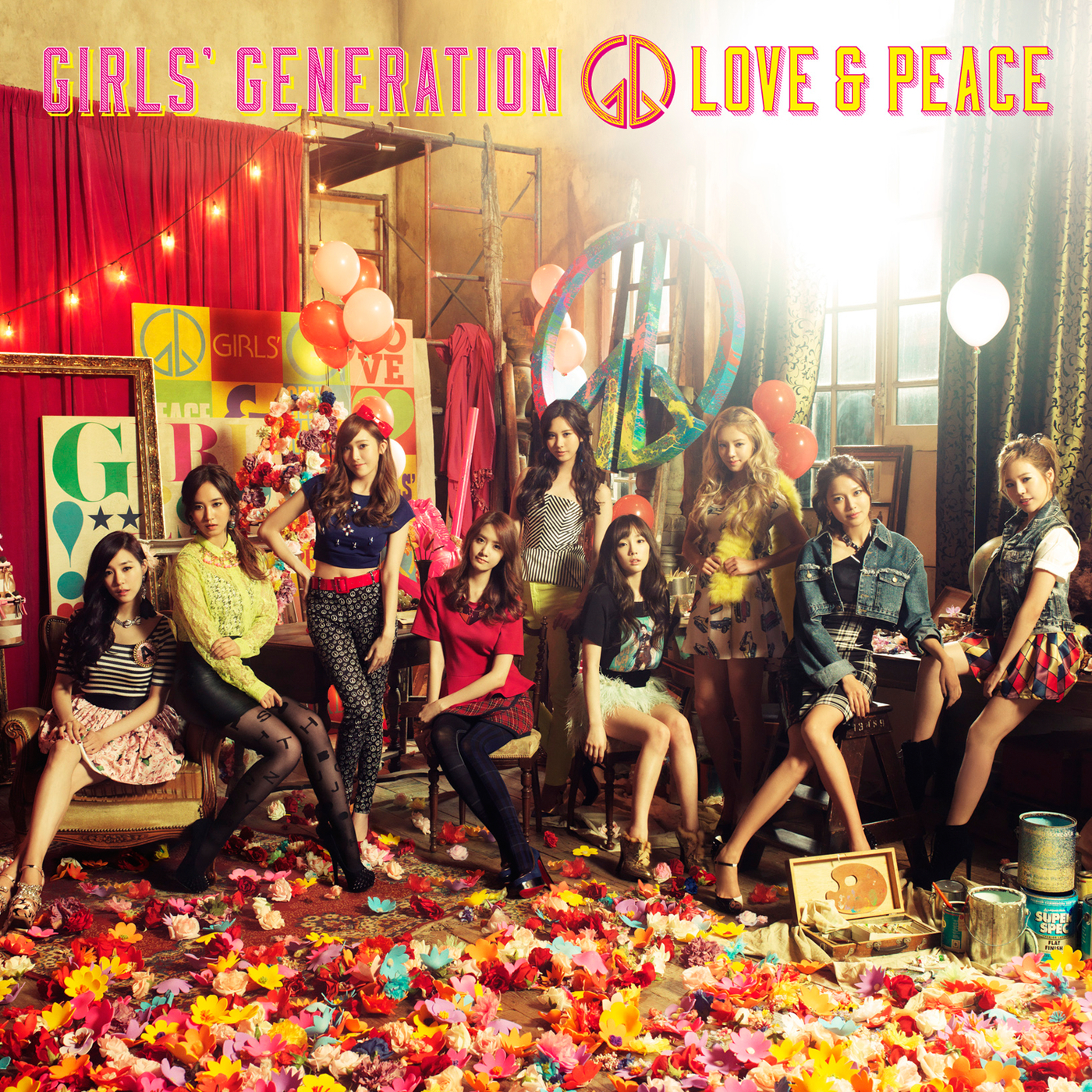 Girls' Generation — Love &amp; Peace cover artwork