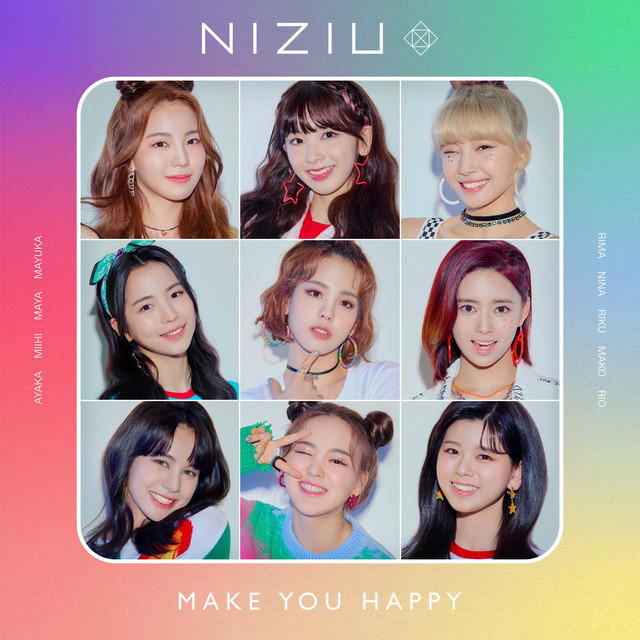 NiziU Make You Happy (Korean Ver.) cover artwork